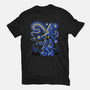 Black Mage Starry Night-Womens-Fitted-Tee-Astrobot Invention