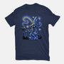 Black Mage Starry Night-Womens-Fitted-Tee-Astrobot Invention