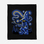 Black Mage Starry Night-None-Fleece-Blanket-Astrobot Invention