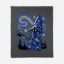 Black Mage Starry Night-None-Fleece-Blanket-Astrobot Invention
