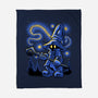 Black Mage Starry Night-None-Fleece-Blanket-Astrobot Invention