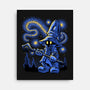 Black Mage Starry Night-None-Stretched-Canvas-Astrobot Invention
