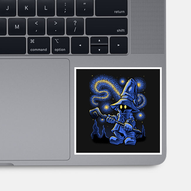 Black Mage Starry Night-None-Glossy-Sticker-Astrobot Invention