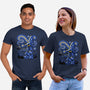 Black Mage Starry Night-Unisex-Basic-Tee-Astrobot Invention