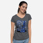 Black Mage Starry Night-Womens-V-Neck-Tee-Astrobot Invention
