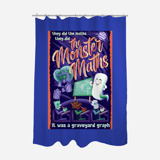 The Monster Math-None-Polyester-Shower Curtain-DrawnByBryan