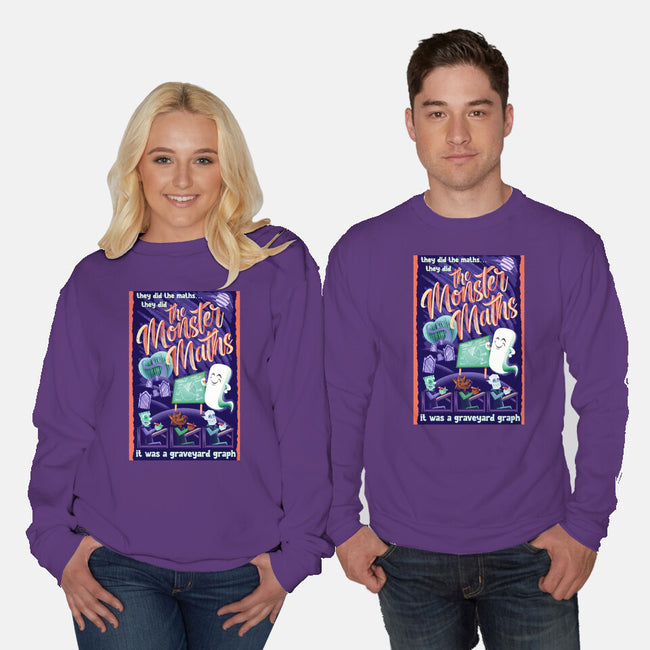 The Monster Math-Unisex-Crew Neck-Sweatshirt-DrawnByBryan