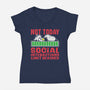 Social Interactions-Womens-V-Neck-Tee-turborat14