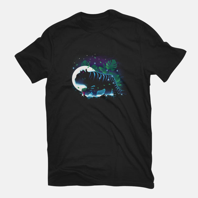 Derpy Night Landscape-Womens-Fitted-Tee-dandingeroz