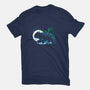 Derpy Night Landscape-Womens-Fitted-Tee-dandingeroz