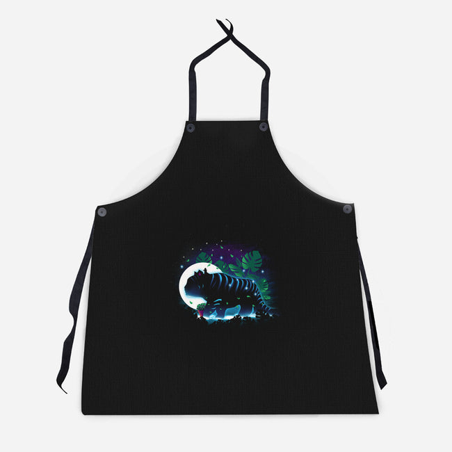 Derpy Night Landscape-Unisex-Kitchen-Apron-dandingeroz
