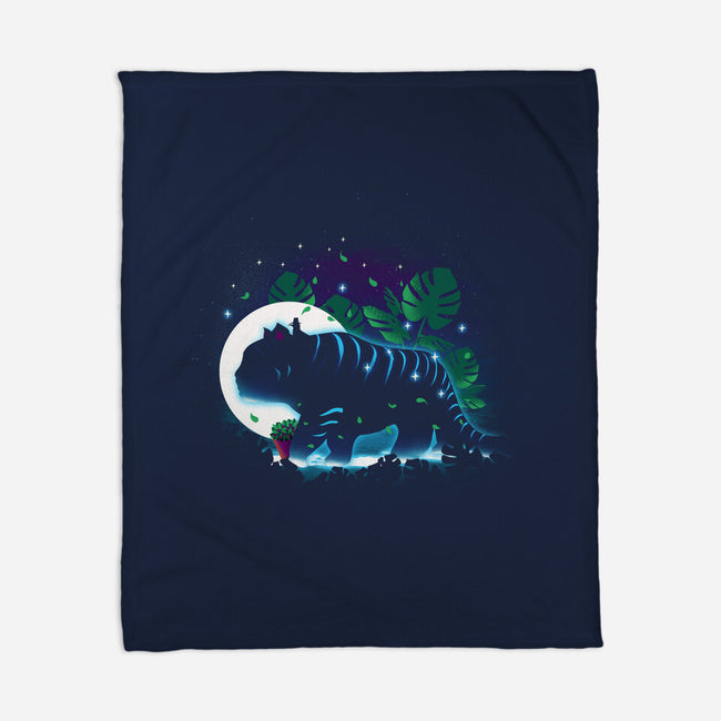Derpy Night Landscape-None-Fleece-Blanket-dandingeroz