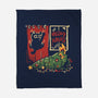 Meowy Xmas Cat-None-Fleece-Blanket-eduely