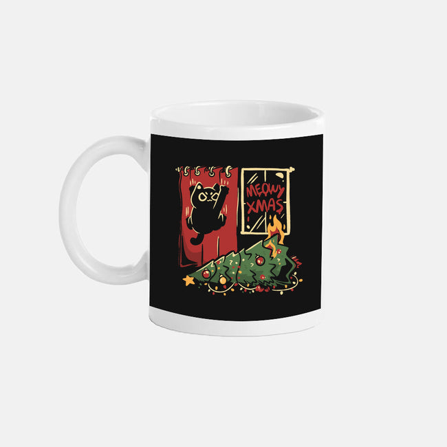 Meowy Xmas Cat-None-Mug-Drinkware-eduely