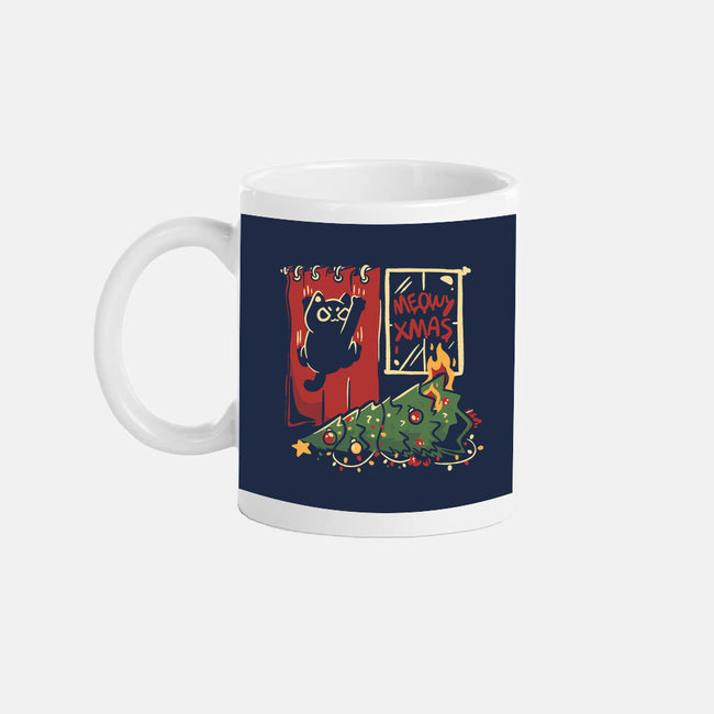 Meowy Xmas Cat-None-Mug-Drinkware-eduely