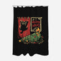 Meowy Xmas Cat-None-Polyester-Shower Curtain-eduely