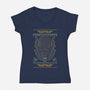Xeno Christmas-Womens-V-Neck-Tee-jrberger