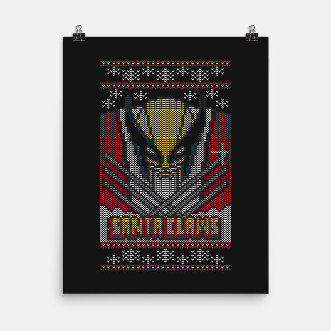 Santa Claws Sweater-None-Matte-Poster-jrberger