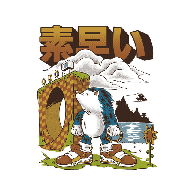 Retro Hedgehog-Mens-Premium-Tee-Henrique Torres