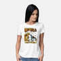 Retro Hedgehog-Womens-Basic-Tee-Henrique Torres