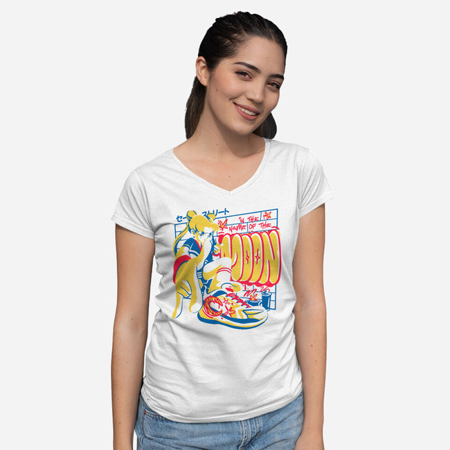 Sailor Street 2-Womens-V-Neck-Tee-estudiofitas