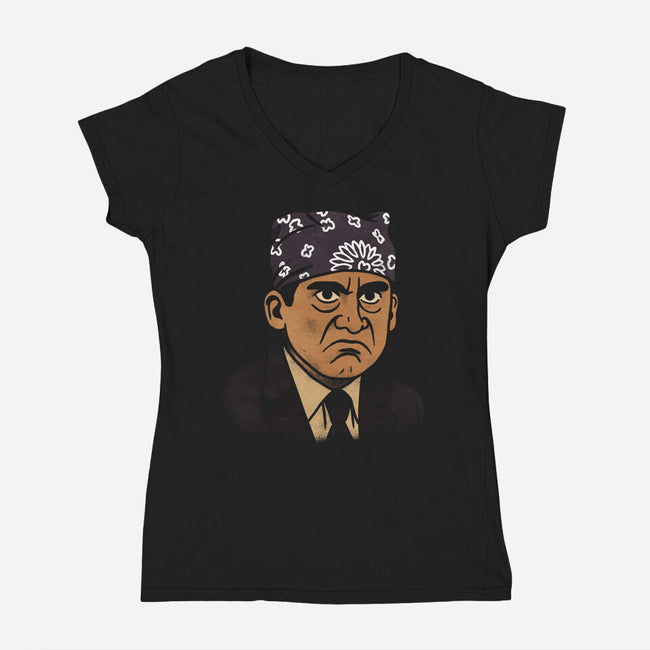 I'm Prison Mike-Womens-V-Neck-Tee-fanfreak1
