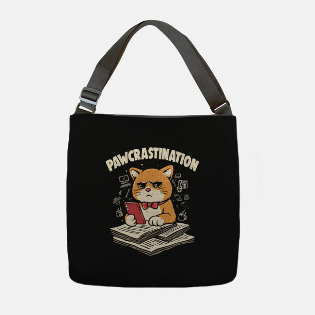 Pawcrastination-None-Adjustable Tote-Bag-Marinho