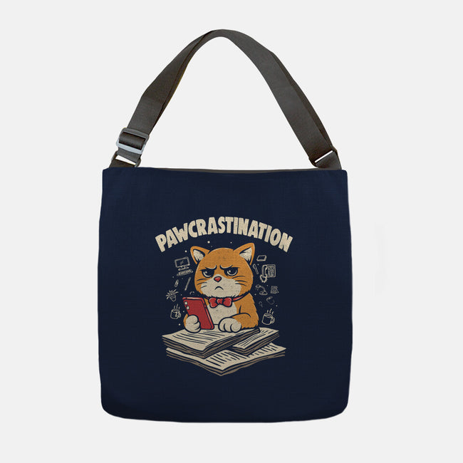 Pawcrastination-None-Adjustable Tote-Bag-Marinho