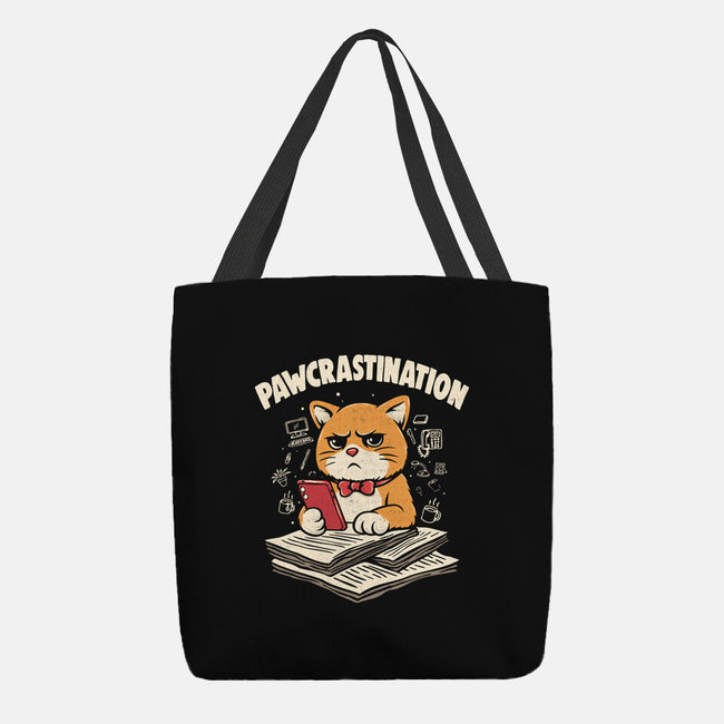 Pawcrastination-None-Basic Tote-Bag-Marinho