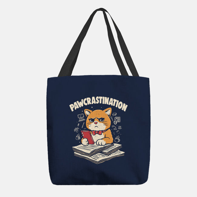 Pawcrastination-None-Basic Tote-Bag-Marinho