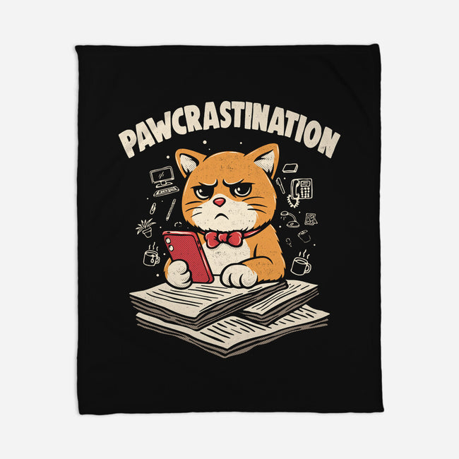 Pawcrastination-None-Fleece-Blanket-Marinho