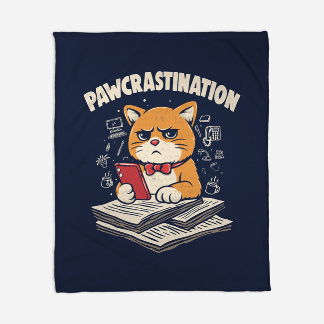 Pawcrastination-None-Fleece-Blanket-Marinho