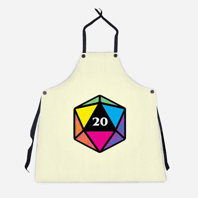 RPG CMYK Dice-Unisex-Kitchen-Apron-Studio Mootant
