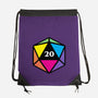 RPG CMYK Dice-None-Drawstring-Bag-Studio Mootant