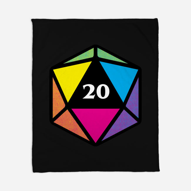RPG CMYK Dice-None-Fleece-Blanket-Studio Mootant