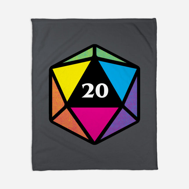 RPG CMYK Dice-None-Fleece-Blanket-Studio Mootant