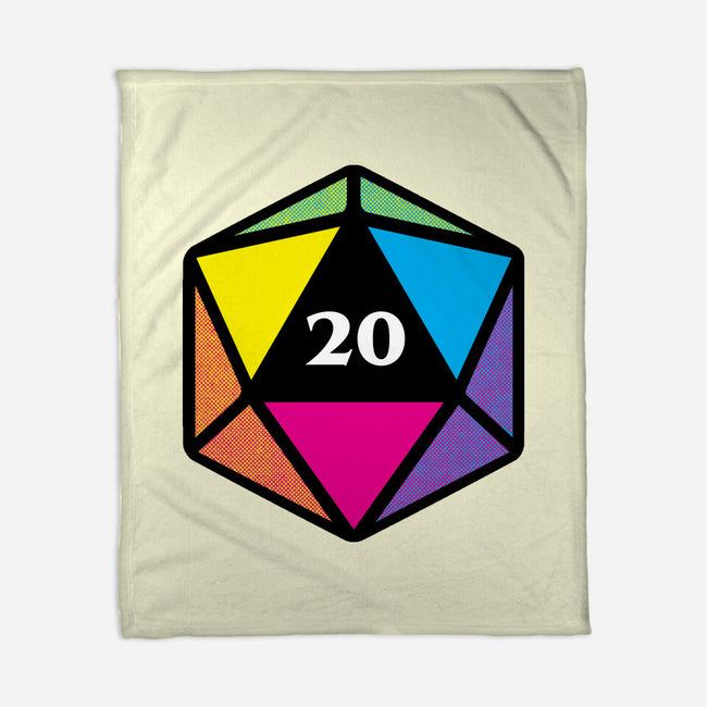 RPG CMYK Dice-None-Fleece-Blanket-Studio Mootant