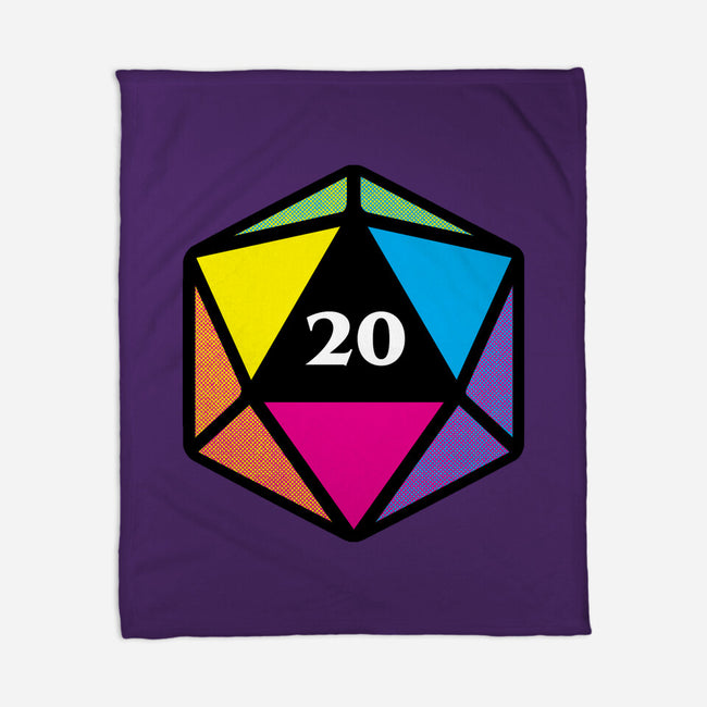 RPG CMYK Dice-None-Fleece-Blanket-Studio Mootant