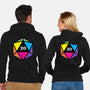 RPG CMYK Dice-Unisex-Zip-Up-Sweatshirt-Studio Mootant