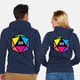 RPG CMYK Dice-Unisex-Zip-Up-Sweatshirt-Studio Mootant