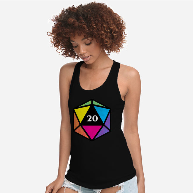 RPG CMYK Dice-Womens-Racerback-Tank-Studio Mootant