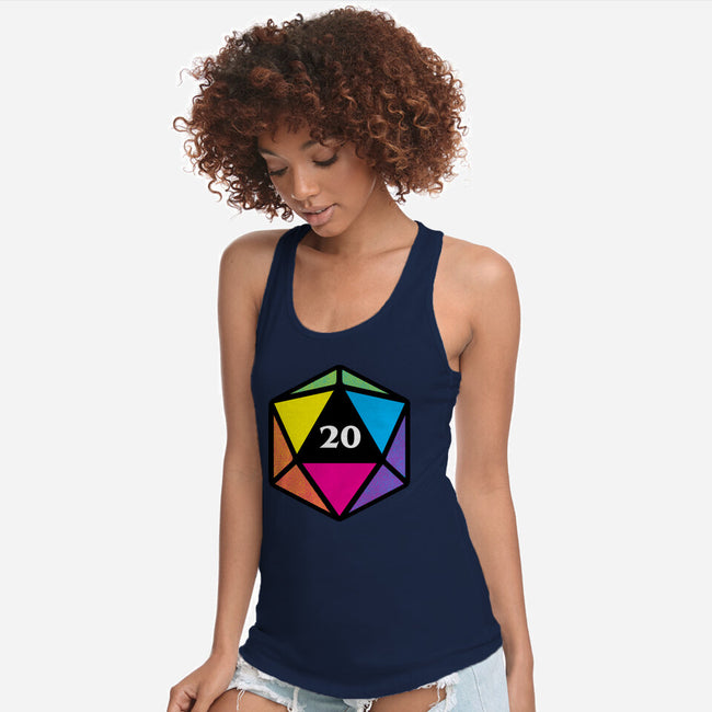 RPG CMYK Dice-Womens-Racerback-Tank-Studio Mootant