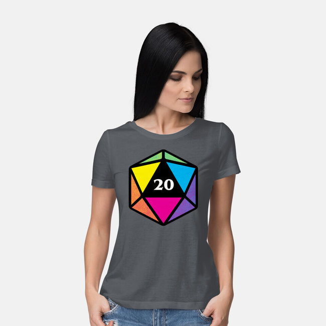 RPG CMYK Dice-Womens-Basic-Tee-Studio Mootant