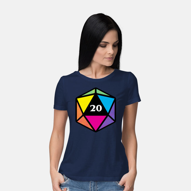 RPG CMYK Dice-Womens-Basic-Tee-Studio Mootant