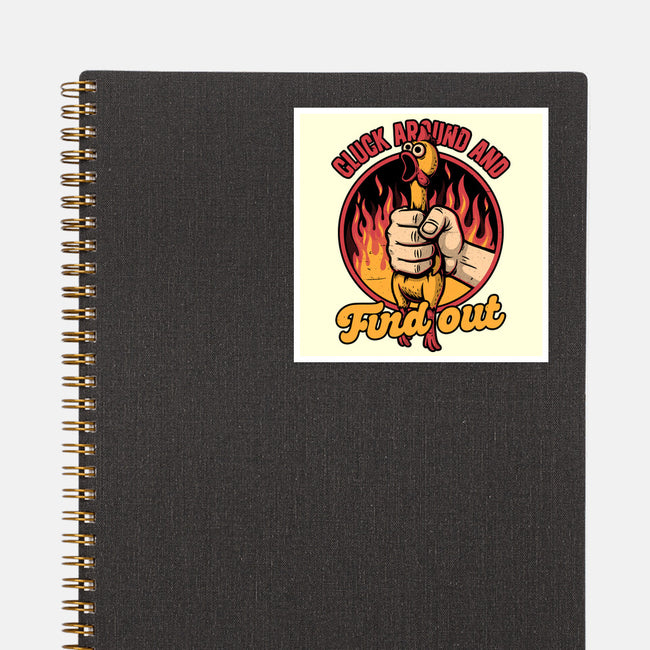 Chicken Quote Burn-None-Glossy-Sticker-Studio Mootant