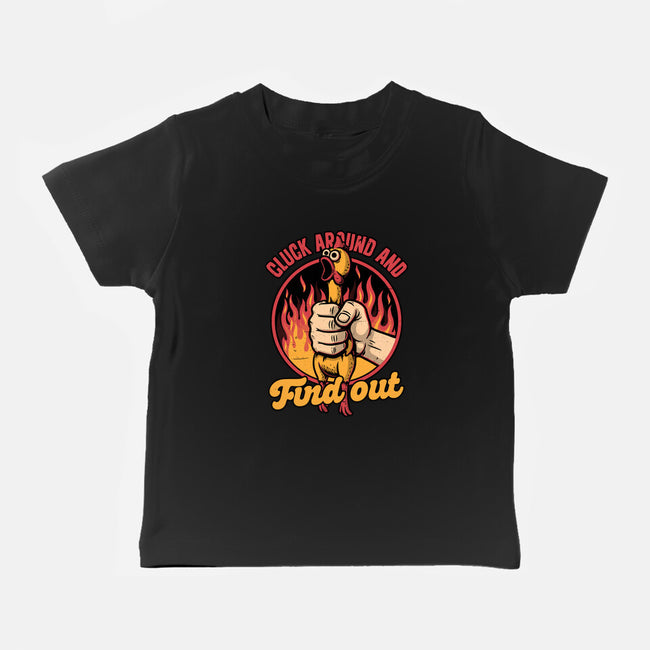 Chicken Quote Burn-Baby-Basic-Tee-Studio Mootant