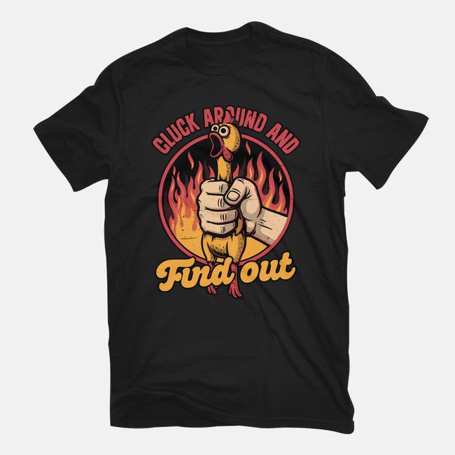 Chicken Quote Burn-Womens-Fitted-Tee-Studio Mootant