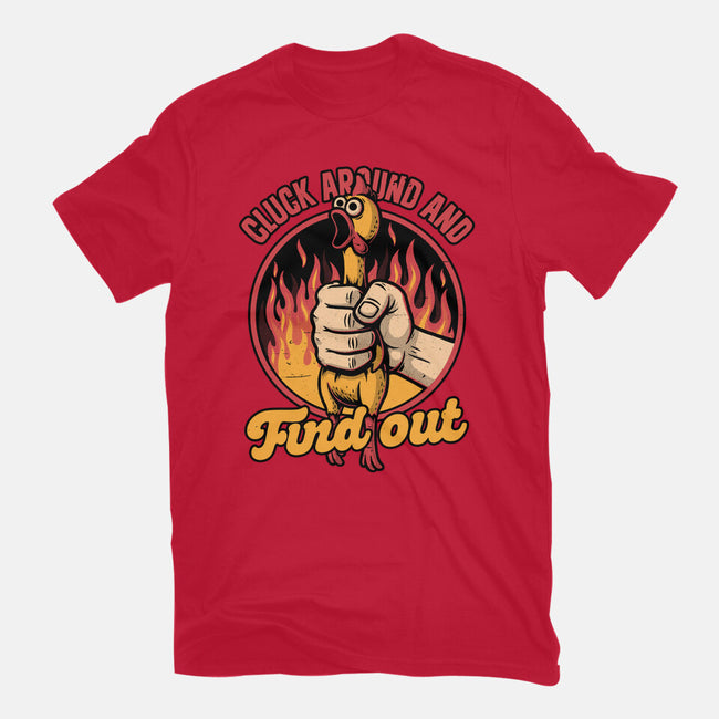 Chicken Quote Burn-Womens-Fitted-Tee-Studio Mootant