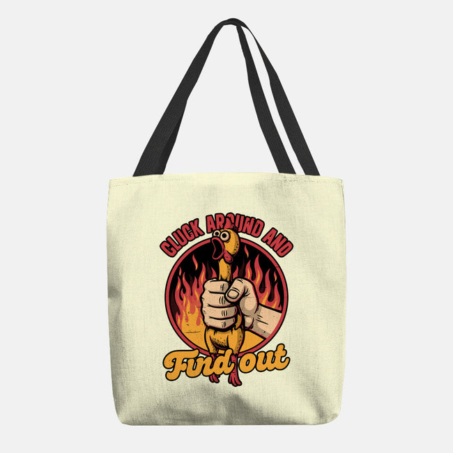 Chicken Quote Burn-None-Basic Tote-Bag-Studio Mootant