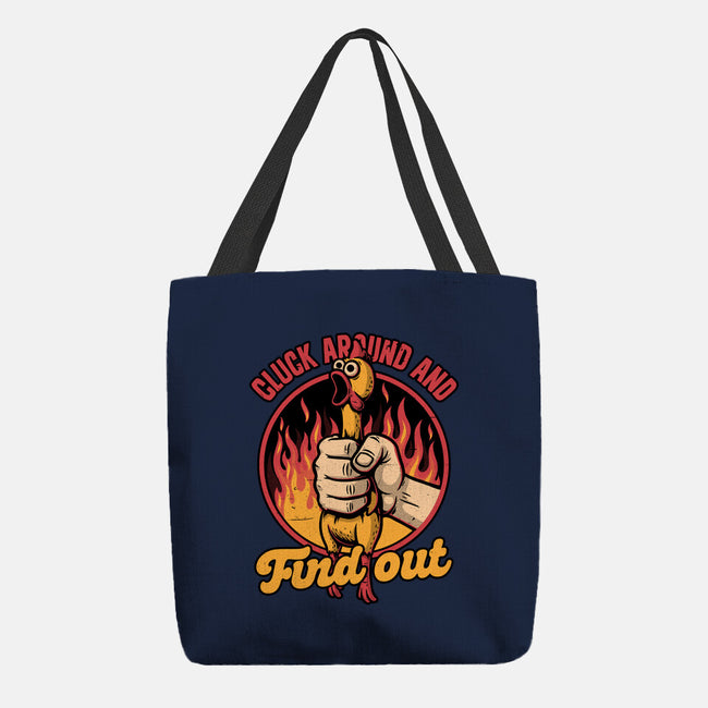 Chicken Quote Burn-None-Basic Tote-Bag-Studio Mootant